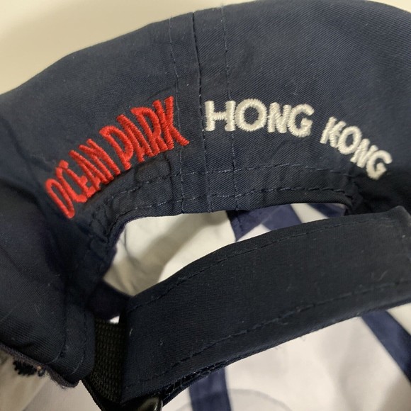 New Ocean Park Hong Kong Baseball Cap Hat Blue Embroidered Strap  Theme - Picture 10 of 11